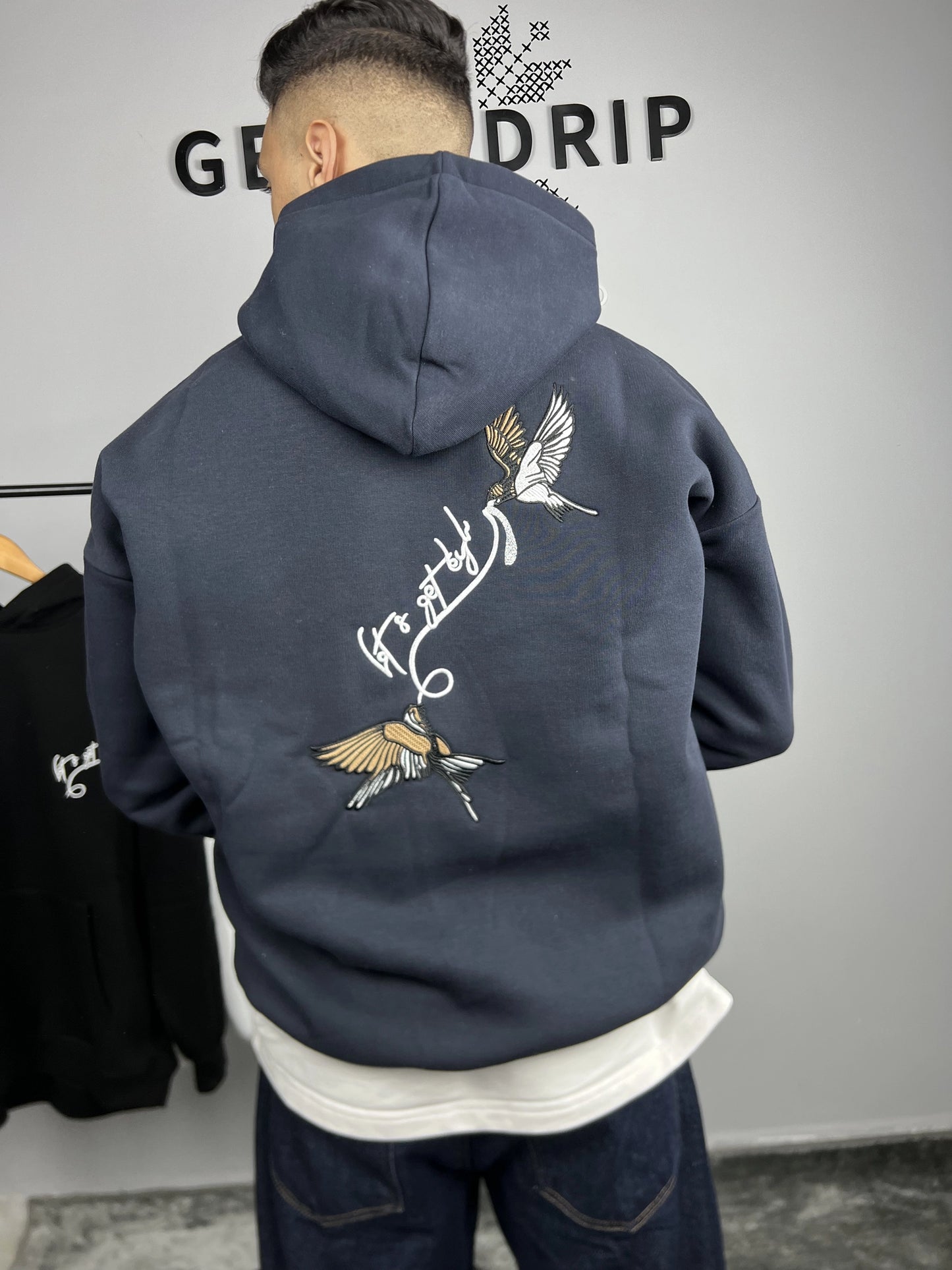 Hoodie Oversized - Birds