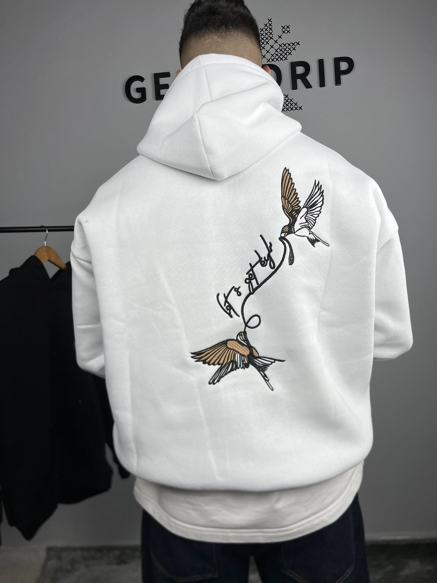Hoodie Oversized - Birds