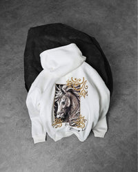 Hoodie Oversized - Golden Horse